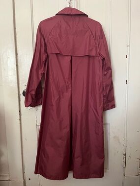 totes Water-Resistant Trench Coat - Rose Burgundy
